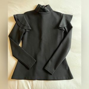 Hunter Bell Black mock neck top